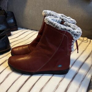 Cloudwalkers Brown Winter Boots with Faux Fur